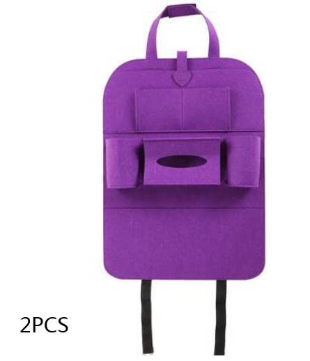 Multi-Purpose Auto Seat Organizer Bag Vehicle dealsniper-net Purple 2pcs