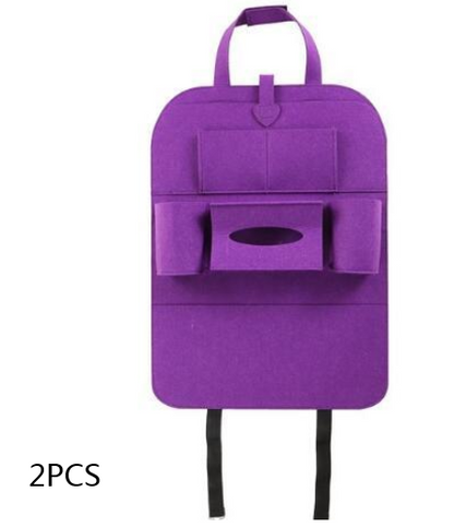 Multi-Purpose Auto Seat Organizer Bag Vehicle dealsniper-net Purple 2pcs