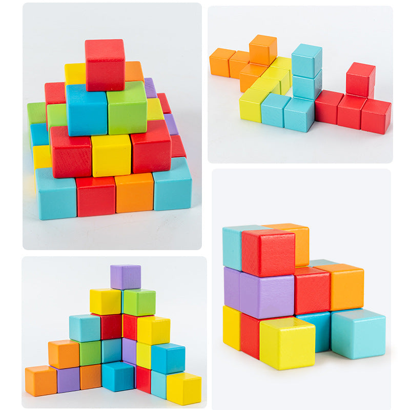 Three-Dimensional Space Thinking Toy Cube Building Block