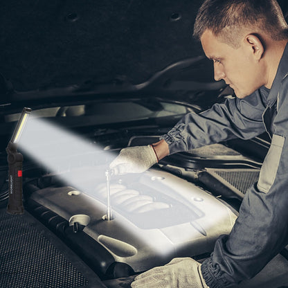 COB LED Tactical Flashlight USB Rechargeable Torch Work Light Outdoor DealSniper.net