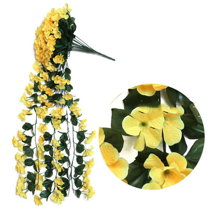 Creative Home Decoration Flower Vine Home Decor dealsniper-net Yellow