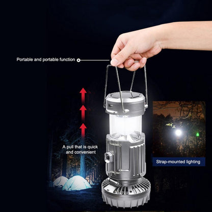 Solar Electric Fan Life Waterproof Panel Charging Outdoor DealSniper.net