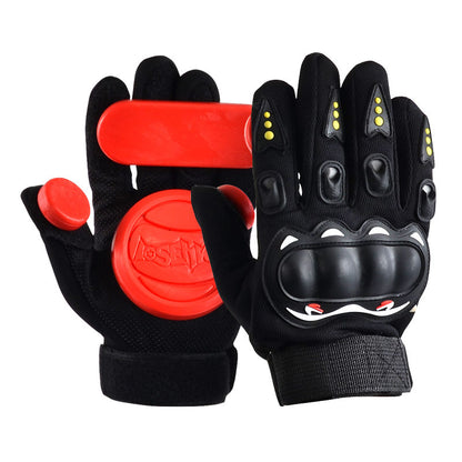 Downhill Skateboard Gloves Roller Long Board Slider Skateboard Turning Gloves Slide Brake Gloves Men dealsniper-net