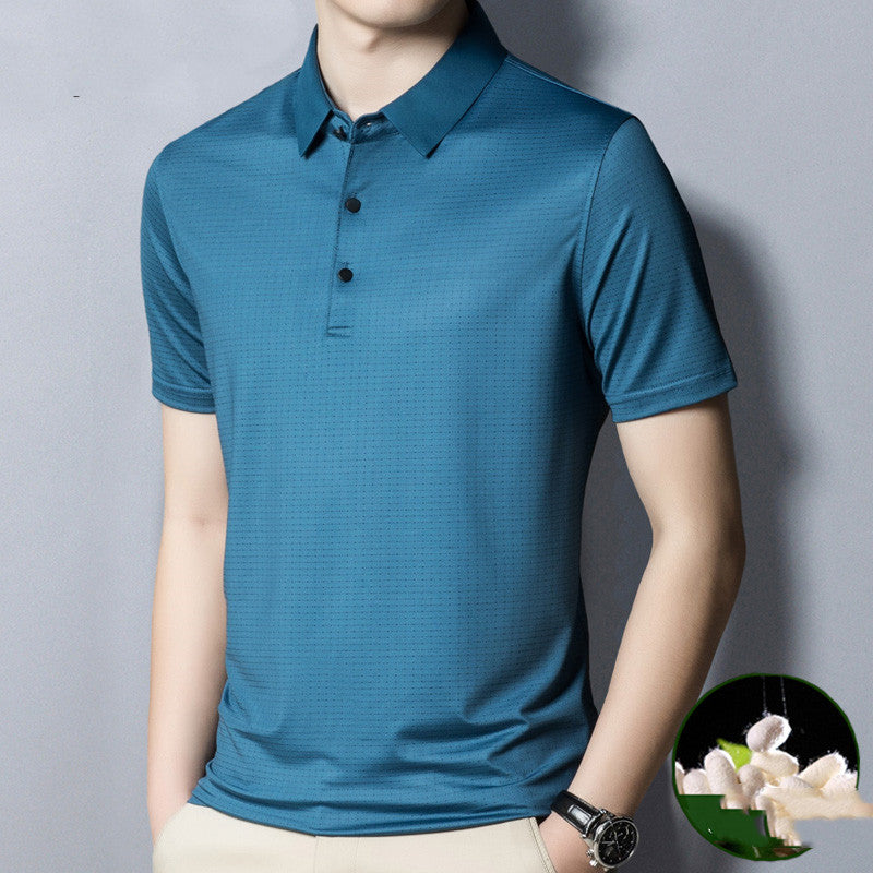 Woodpecker Silk Short-sleeved T-shirt 40 Mens Ice Silk