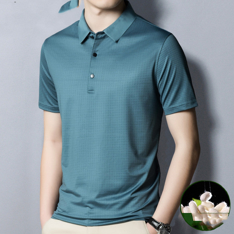 Woodpecker Silk Short-sleeved T-shirt 40 Mens Ice Silk