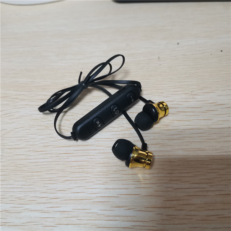Bluetooth Headset Magnetic Movement Anti-lost Neck Hanger Electronics DealSniper.net Gold A
