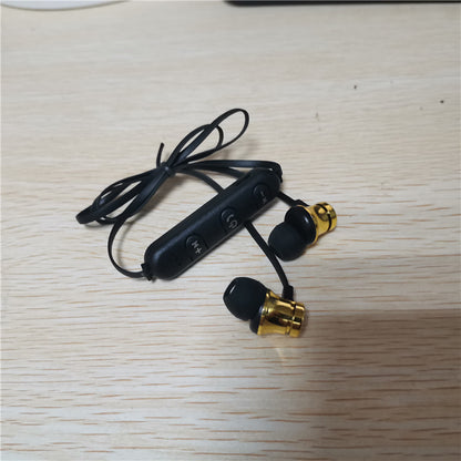 Bluetooth Headset Magnetic Movement Anti-lost Neck Hanger Electronics DealSniper.net Gold A