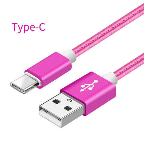 Compatible WithApple , Data Cable Nylon Braided V8 Charging Cable Phones dealsniper-net