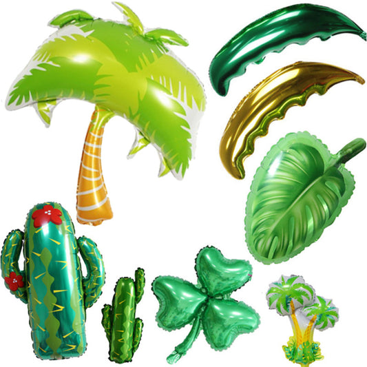 Tropical Plant Coconut Tree Cactus Aluminum Foil Balloon Gifts