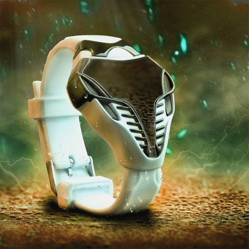 Silicone LED Digital Watch Sports Fitness Watch Jewelry Gym From House White