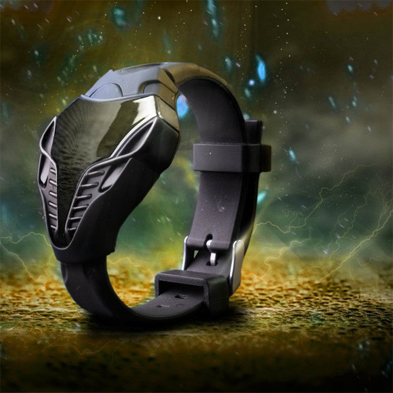 Silicone LED Digital Watch Sports Fitness Watch Jewelry Gym From House Black