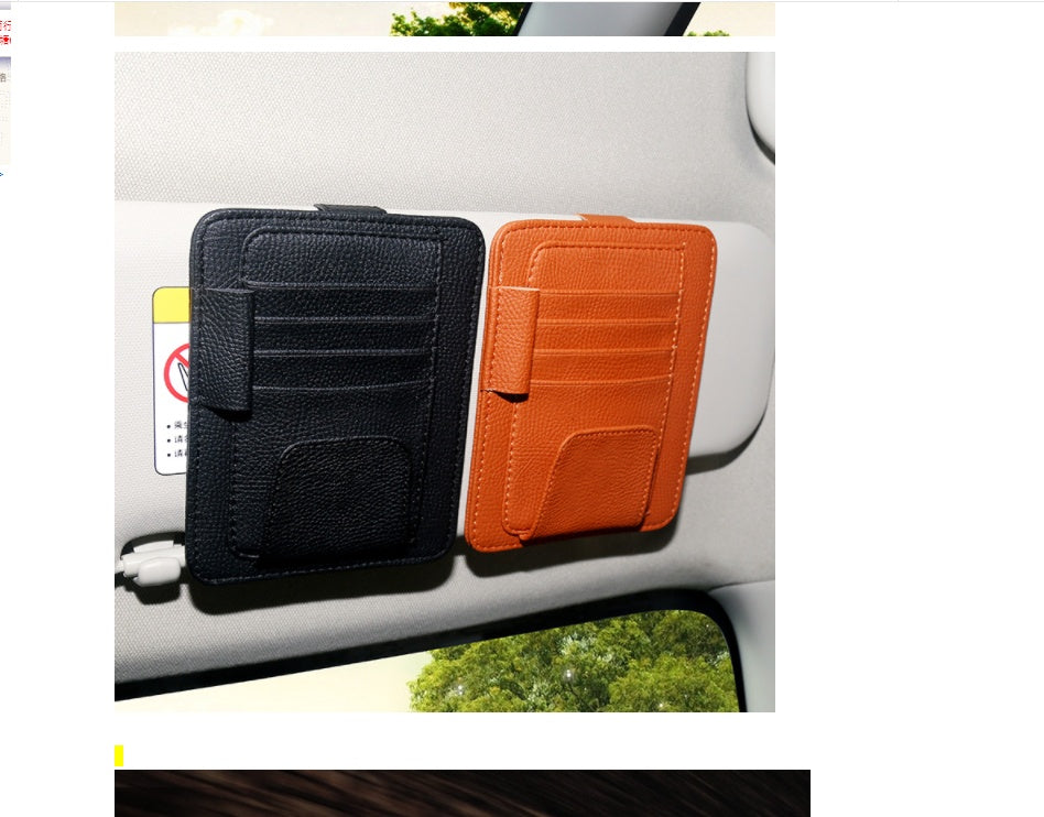 Multifunctional Leather Car Storage Bag For Automobile Vehicle dealsniper-net