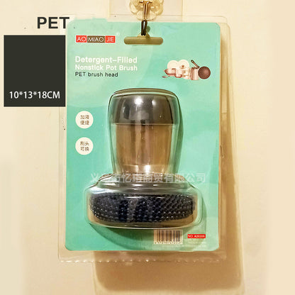 Kitchen Soap Dispensing Palm Brush Cleaner Kitchen DealSniper.net B Plastic packing