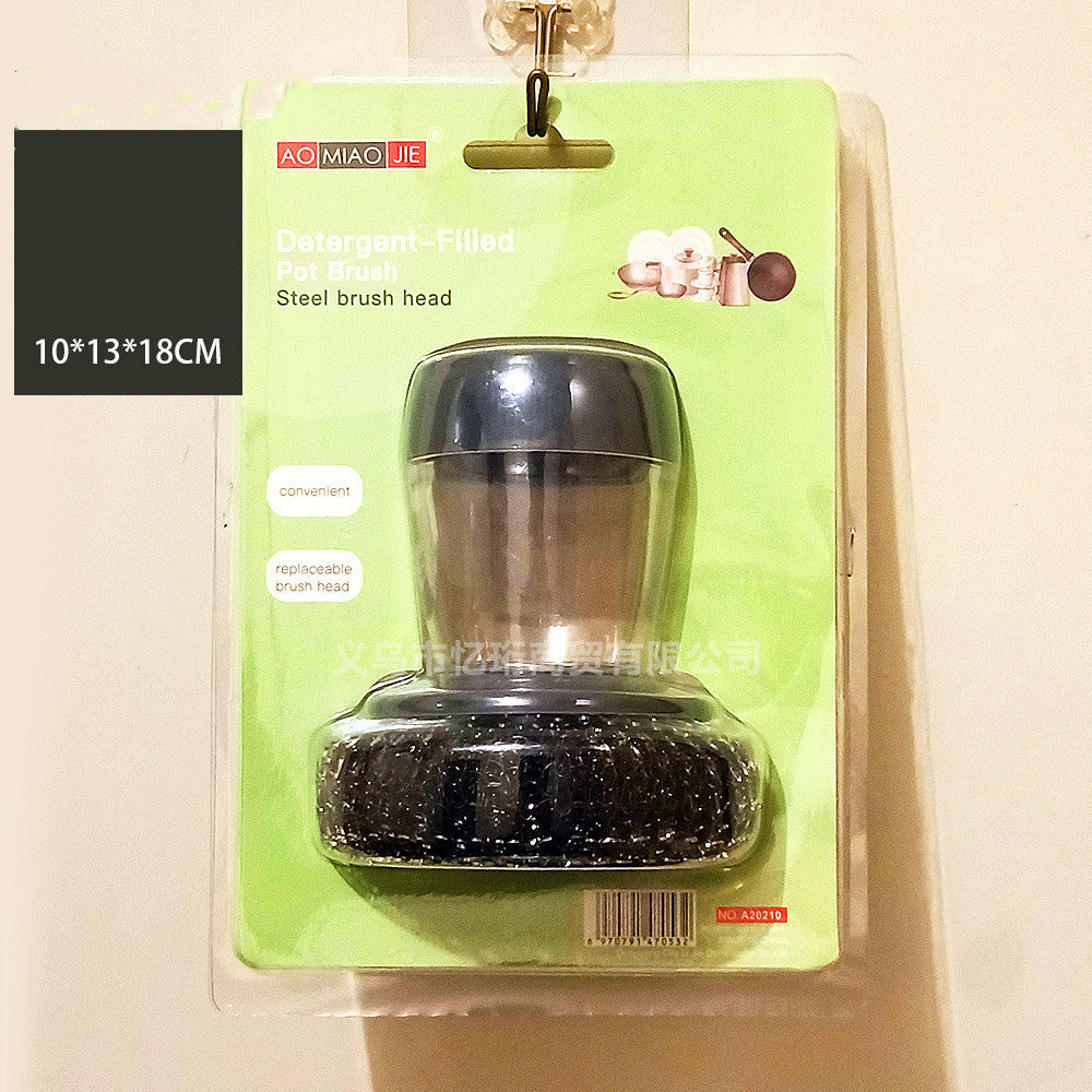 Kitchen Soap Dispensing Palm Brush Cleaner Kitchen DealSniper.net A Plastic packing