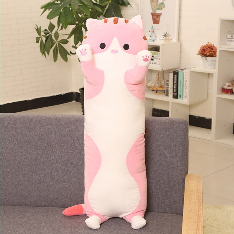 Pillow Long Doll Plush Toy Lazy Person Hug Sleeping Doll Doll Kids dealsniper-net Pink cat 110to115cm