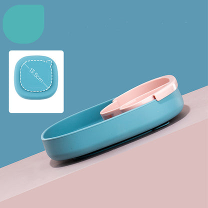 Ins Portable Silicone Sucker Plate Food Self Feeding