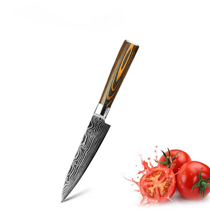 Mascus Knife Set, Laser Grain Stainless Steel Kitchen Knife, 6-piece Set Kitchen DealSniper.net B 1PCS