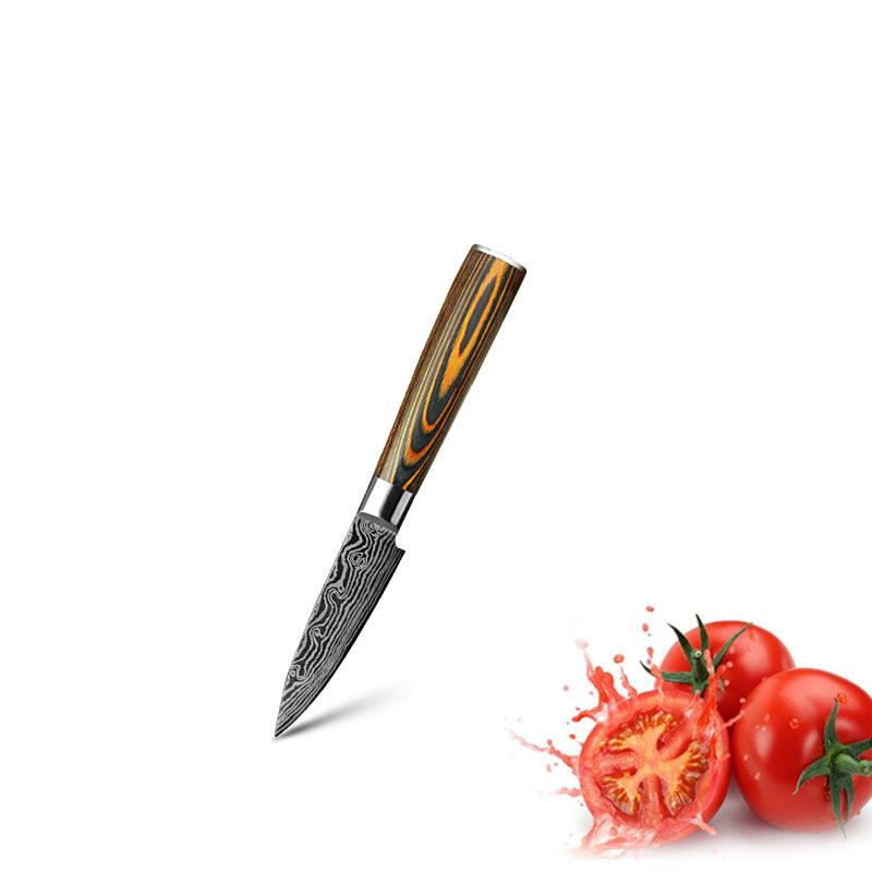 Mascus Knife Set, Laser Grain Stainless Steel Kitchen Knife, 6-piece Set Kitchen DealSniper.net A 1PCS