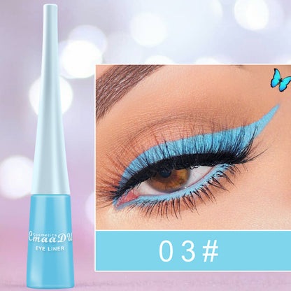17 Color Liquid Eyeliner Matte Quick-Drying Color Eyeliner Beauty Gym From House 3 Style