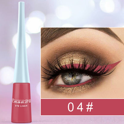 17 Color Liquid Eyeliner Matte Quick-Drying Color Eyeliner Beauty Gym From House 4 Style