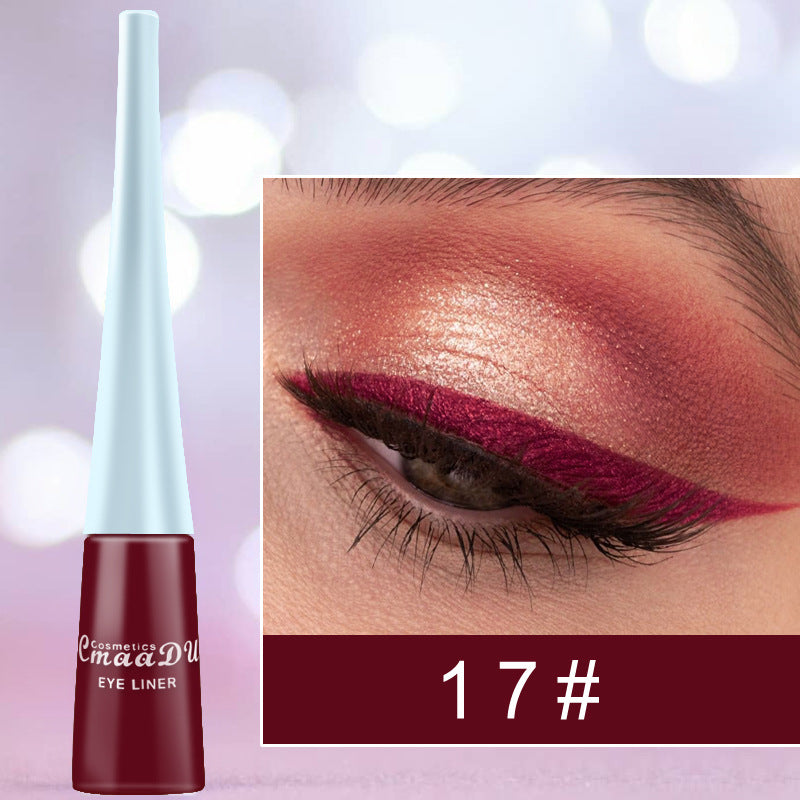 17 Color Liquid Eyeliner Matte Quick-Drying Color Eyeliner Beauty Gym From House 17 Style