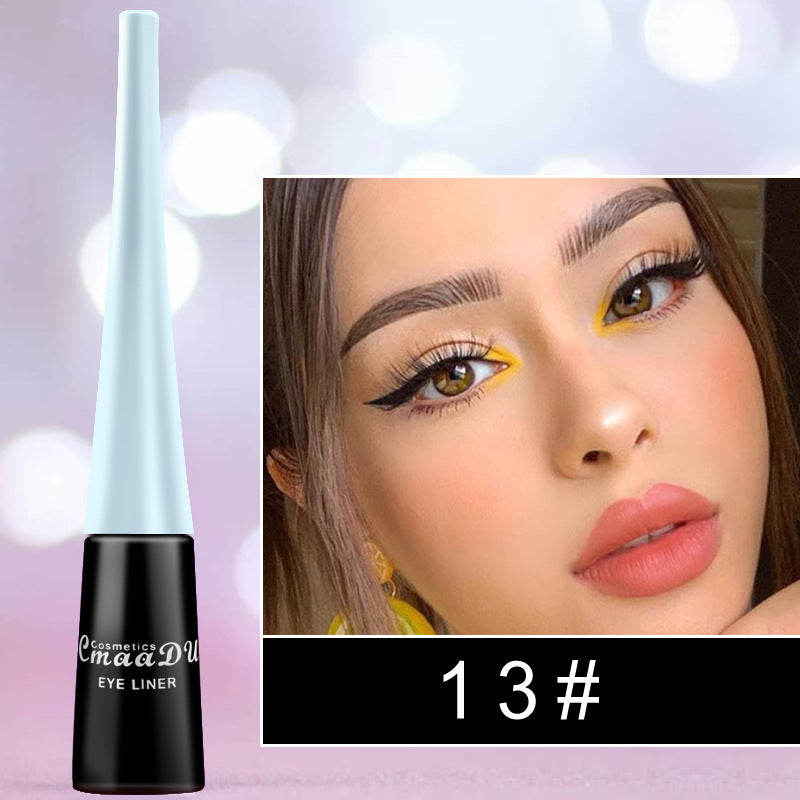 17 Color Liquid Eyeliner Matte Quick-Drying Color Eyeliner Beauty Gym From House 13 Style