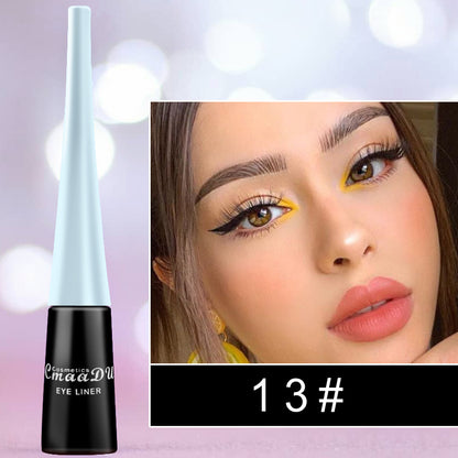 17 Color Liquid Eyeliner Matte Quick-Drying Color Eyeliner Beauty Gym From House 13 Style