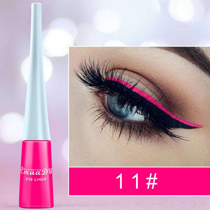 17 Color Liquid Eyeliner Matte Quick-Drying Color Eyeliner Beauty Gym From House 11style