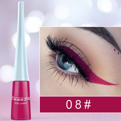 17 Color Liquid Eyeliner Matte Quick-Drying Color Eyeliner Beauty Gym From House 8 Style