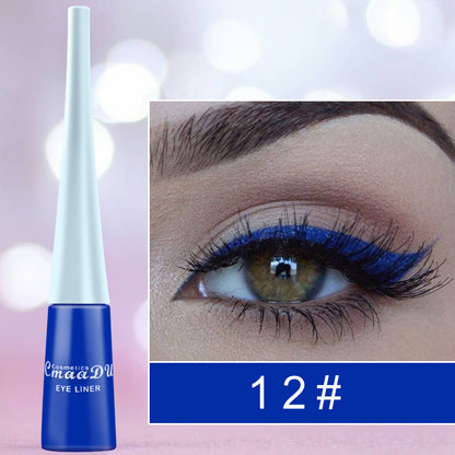 17 Color Liquid Eyeliner Matte Quick-Drying Color Eyeliner Beauty Gym From House 12style