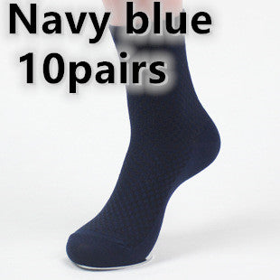 Socks men's new bamboo fiber men's socks Men dealsniper-net Navy Blue 10pairs