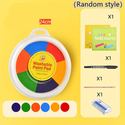 New Hot Selling Kindergarten Finger Print Mud Non-toxic Washable Pigment Kids DealSniper.net Large 6color suit