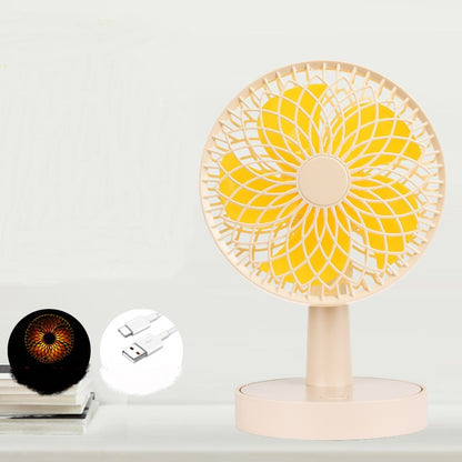 New Style Shaking Head Desktop Charging Fan Gadgets Gym From House Ivory USB