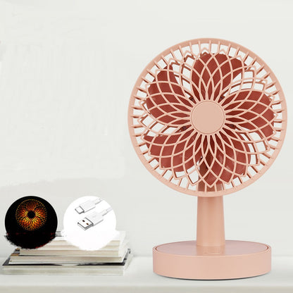 New Style Shaking Head Desktop Charging Fan Gadgets Gym From House Coral powder USB