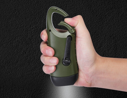 Outdoor Hand-cranked Power Generation Led Flashlight