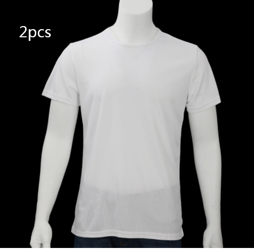 Quick-drying Waterproof Anti-fouling T-shirt Couple Half Sleeve Bottoming Shirt Men dealsniper-net White 2PCS L