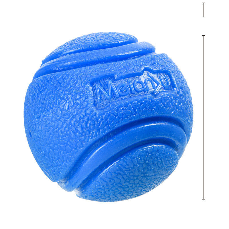 Pet Dog Bouncy Ball Bite-resistant Solid Ball Rubber Bite Pets DealSniper.net Blue L