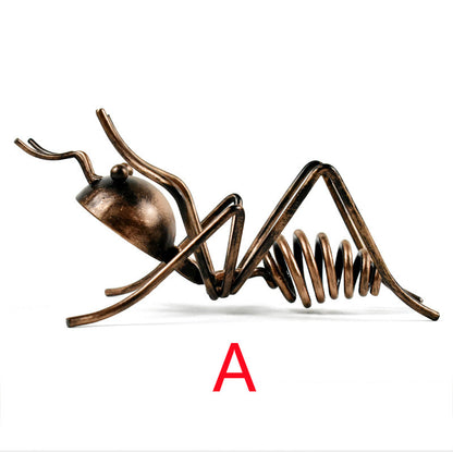 Creative Ant Animal Iron Wine Rack Bottle Holder Poised Cabinet Kitchen DealSniper.net Red A
