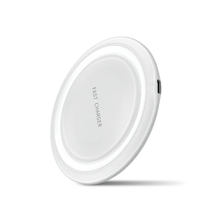 Desktop Private Mold Round Wireless Charger Electronics dealsniper-net White