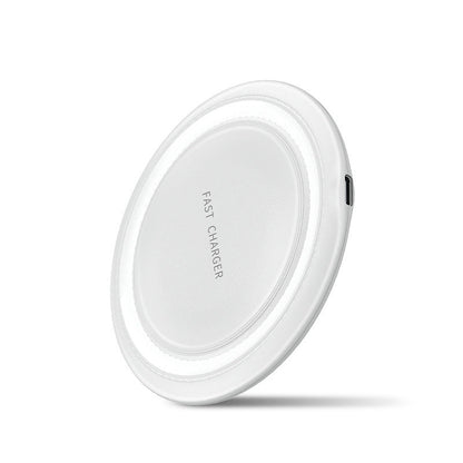 Desktop Private Mold Round Wireless Charger Electronics DealSniper.net White
