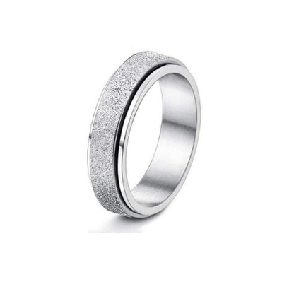 Stainless Steel Rotatable Spinner Ring Moon Stars Relieve Anxiety Rings Jewelry dealsniper-net 5style Number10