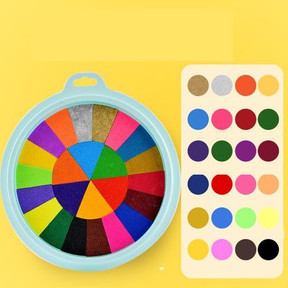 New Hot Selling Kindergarten Finger Print Mud Non-toxic Washable Pigment Kids DealSniper.net Large 24colors