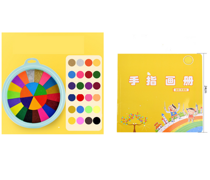New Hot Selling Kindergarten Finger Print Mud Non-toxic Washable Pigment Kids DealSniper.net A set