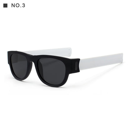 Polarized Folding Wrist Sunglasses With New Strange Bracelet