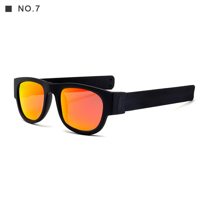 Polarized Folding Wrist Sunglasses With New Strange Bracelet