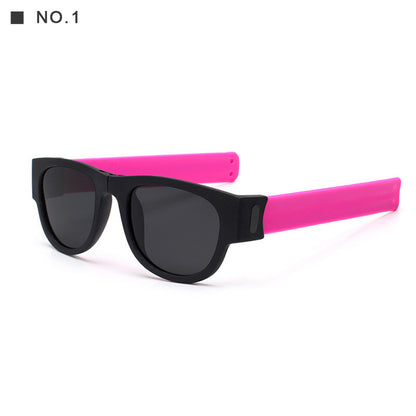 Polarized Folding Wrist Sunglasses With New Strange Bracelet