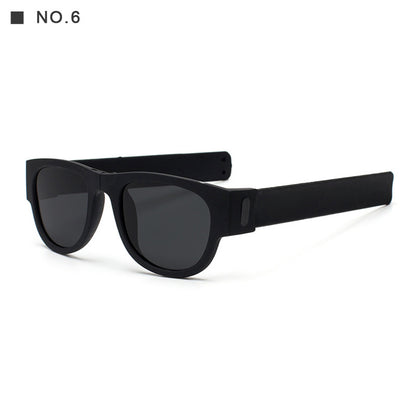 Polarized Folding Wrist Sunglasses With New Strange Bracelet