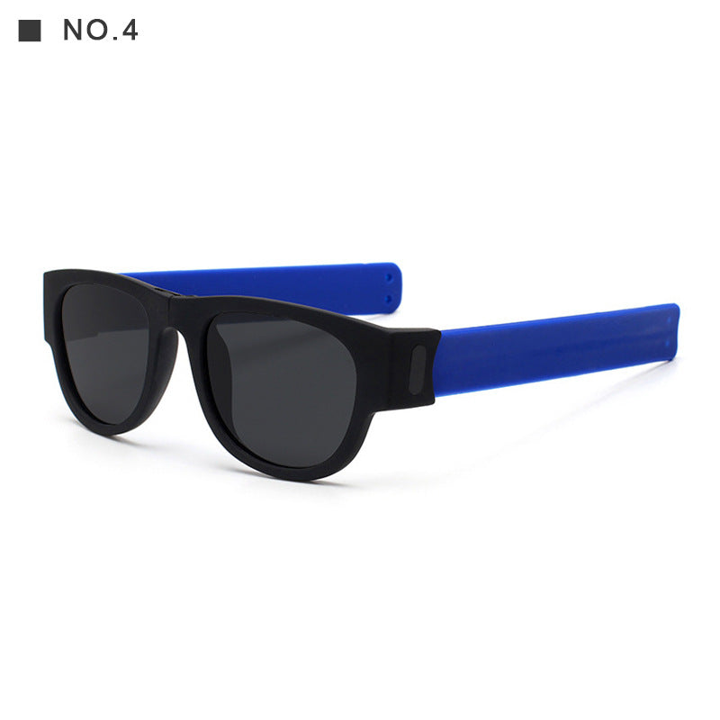 Polarized Folding Wrist Sunglasses With New Strange Bracelet