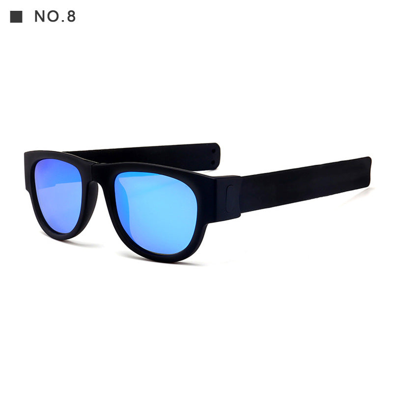 Polarized Folding Wrist Sunglasses With New Strange Bracelet