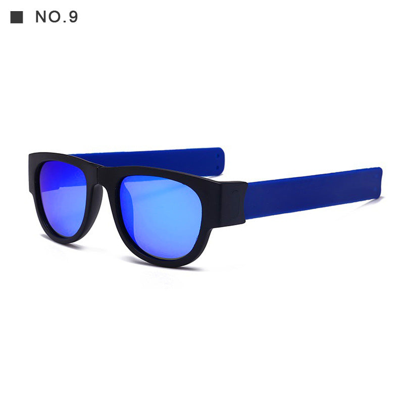 Polarized Folding Wrist Sunglasses With New Strange Bracelet